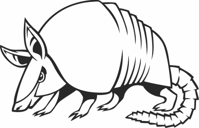 armadillo drawing clipart - For Laser Cut DXF CDR SVG Files - free download
