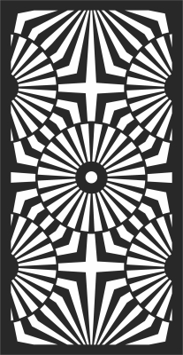 Decorative door screen pattern - For Laser Cut DXF CDR SVG Files - free download