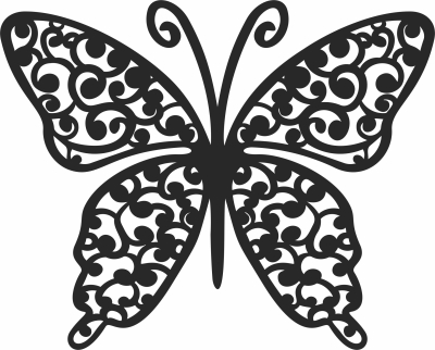 butterfly wall decor cliparts - For Laser Cut DXF CDR SVG Files - free download