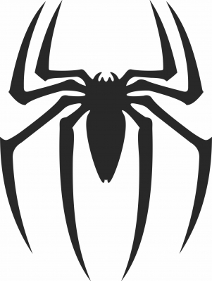 spiderman logo- For Laser Cut DXF CDR SVG Files - free download