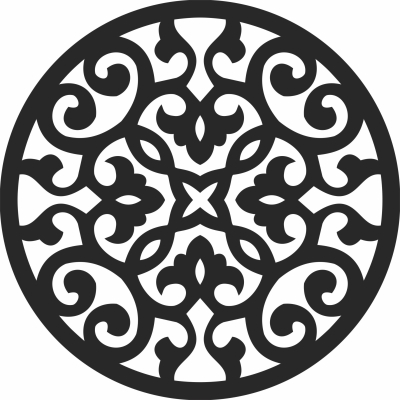 pattern Mandala wall arts - For Laser Cut DXF CDR SVG Files - free download