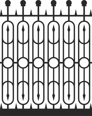 Wrought Gate Door Fence - For Laser Cut DXF CDR SVG Files - free download