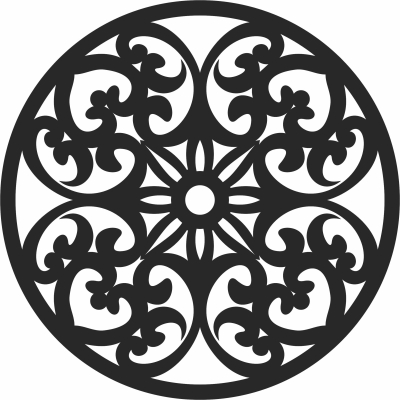 Mandala wall arts - For Laser Cut DXF CDR SVG Files - free download