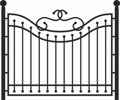 Decorative fences gates - Para archivos DXF CDR SVG cortados con láser - descarga gratuita