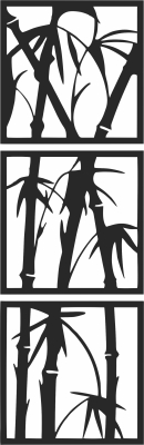 palm panels wall decor - For Laser Cut DXF CDR SVG Files - free download