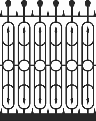 decorative fence gate - Para archivos DXF CDR SVG cortados con láser - descarga gratuita