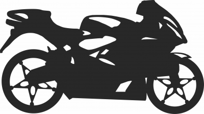 moto deportiva  - Para archivos DXF CDR SVG cortados con láser - descarga gratuita