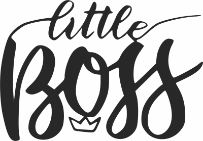 little boss wall art - For Laser Cut DXF CDR SVG Files - free download