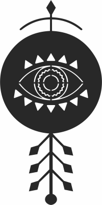 luck eye Wall Art decor - For Laser Cut DXF CDR SVG Files - free download