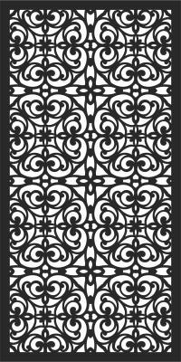 wall  door WALL  pattern screen - For Laser Cut DXF CDR SVG Files - free download