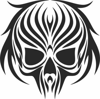 Skull cliparts - Para archivos DXF CDR SVG cortados con láser - descarga gratuita
