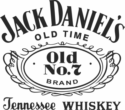 jack daniels logo clipart - For Laser Cut DXF CDR SVG Files - free download