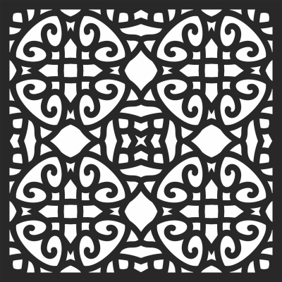 Wall screen   PATTERN - For Laser Cut DXF CDR SVG Files - free download