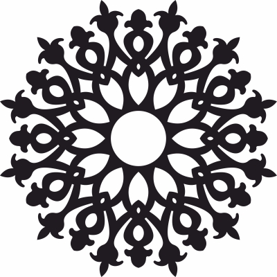 decorative mandala wall decor - For Laser Cut DXF CDR SVG Files - free download