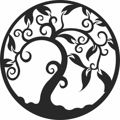 tree of life clipart - For Laser Cut DXF CDR SVG Files - free download