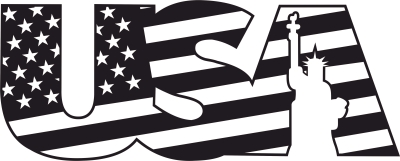 USA liberty statue flag - Para archivos DXF CDR SVG cortados con láser - descarga gratuita