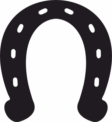 horseshoe sign - For Laser Cut DXF CDR SVG Files - free download