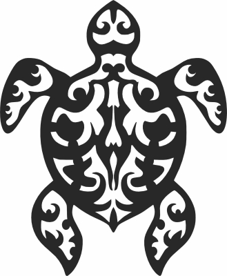 turtle tribal clipart - For Laser Cut DXF CDR SVG Files - free download