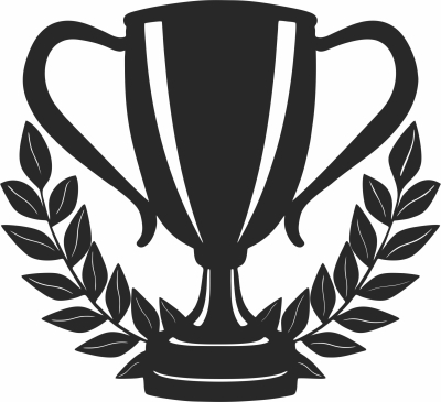 Trophy clipart - For Laser Cut DXF CDR SVG Files - free download