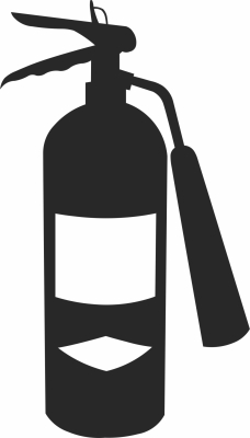 Fire Extinguisher clipart - Para archivos DXF CDR SVG cortados con láser - descarga gratuita