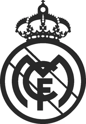 Real madrid LOGO - DXF CNC dxf for Plasma Laser Waterjet Plotter Router Cut Ready Vector CNC file