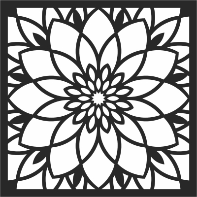 wall decor sign mandala - For Laser Cut DXF CDR SVG Files - free download