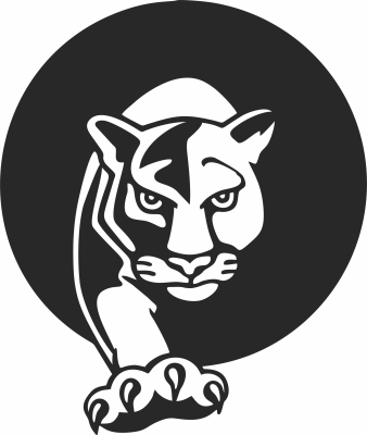 Florida International University Panther FIU logo - Para archivos DXF CDR SVG cortados con láser - descarga gratuita