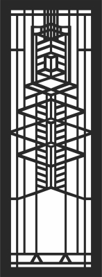 3D decorative wall hanging screen door panel pattern - For Laser Cut DXF CDR SVG Files - free download
