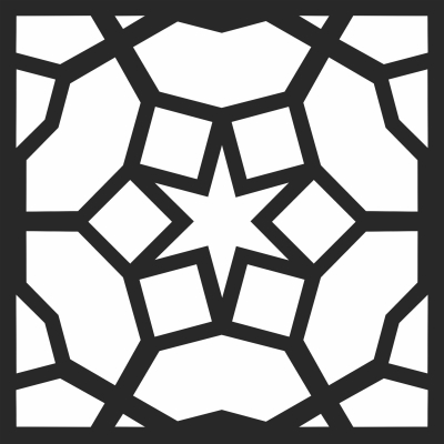 Decorative pattern - Para archivos DXF CDR SVG cortados con láser - descarga gratuita