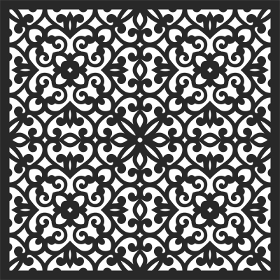 decorative hanging screen partition door panel pattern - For Laser Cut DXF CDR SVG Files - free download