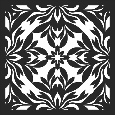 wall screen decorative pattern - For Laser Cut DXF CDR SVG Files - free download