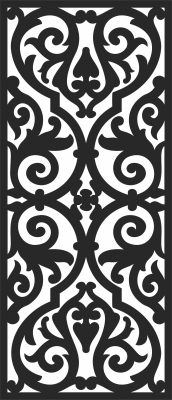 floral Wreath wall art - For Laser Cut DXF CDR SVG Files - free download