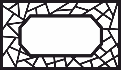 decorative frame screen pattern partition - For Laser Cut DXF CDR SVG Files - free download