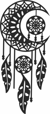 indian dream catcher art - For Laser Cut DXF CDR SVG Files - free download