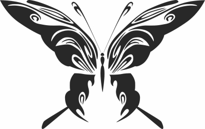 Butterfly art decor - fichier DXF SVG CDR coupe, prêt à découper pour plasma routeur laser