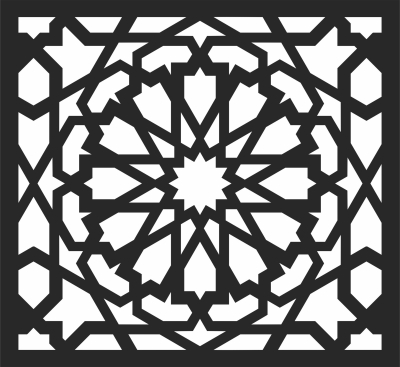 Decorative mandala  pattern - Para archivos DXF CDR SVG cortados con láser - descarga gratuita