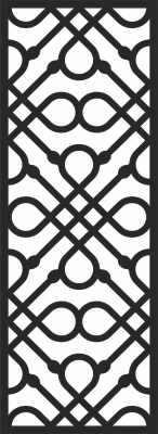 decorative Pattern Door Wall Screen - For Laser Cut DXF CDR SVG Files - free download