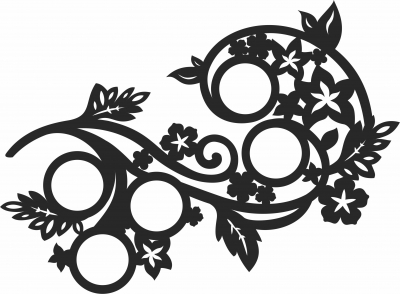 Family Decorative Picture- For Laser Cut DXF CDR SVG Files - free download