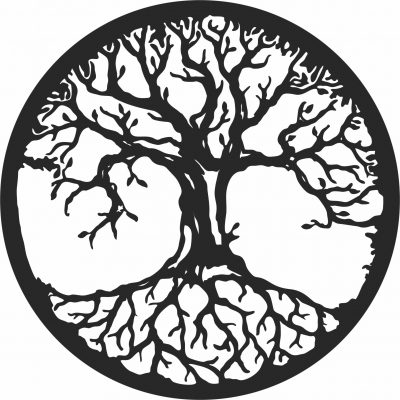 Tree of life wall art decor  - For Laser Cut DXF CDR SVG Files - free download