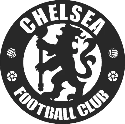 Chelsea Football Team Logo - For Laser Cut DXF CDR SVG Files - free download