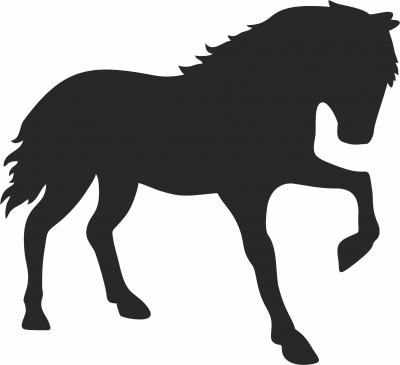 Horse clipart scenery - Para archivos DXF CDR SVG cortados con láser - descarga gratuita
