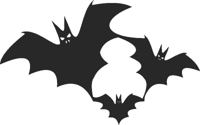 Download Bat halloween - For Laser Cut DXF CDR SVG Files - free ...