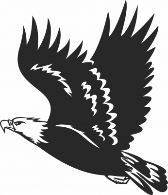 Águila calva - Para archivos DXF CDR SVG cortados con láser - descarga gratuita