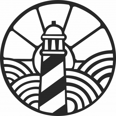 LIGHT HOUSE MARITIME clipart - For Laser Cut DXF CDR SVG Files - free download