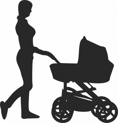 Family Silhouette - For Laser Cut DXF CDR SVG Files - free download
