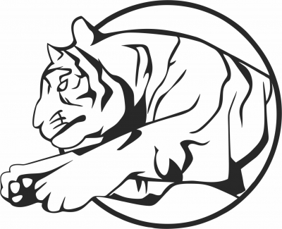 circus tigre jump - Para archivos DXF CDR SVG cortados con láser - descarga gratuita