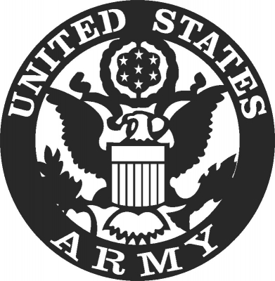 Logotipo del ejército de Estados Unidos - DXF CNC dxf para Plasma Laser ...