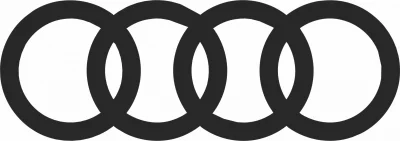 Silueta del logotipo de Audi - Para archivos DXF CDR SVG cortados con láser - descarga gratuita